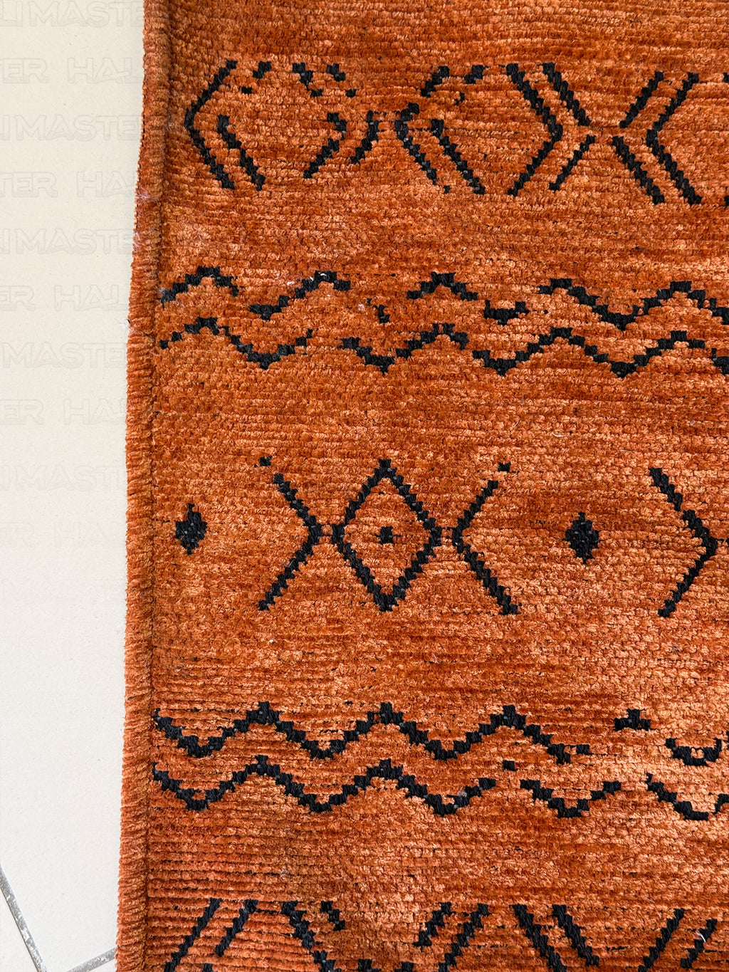 Kilim Etnik Desenli Kiremit Turuncu Modern Halı & Yolluk - Özel Ölçü Seçeneği