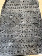 Kilim Etnik Desenli Antrasit Siyah Modern Halı & Yolluk - Özel Ölçü Seçeneği