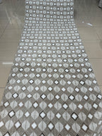 İskandinav Tarzı Kare Desenli Salon Halısı - 4 m² (160x230 cm)