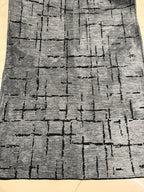 Kilim Siyah Çizgili Modern Antrasit Salon Halısı ve Yolluk Özel Ölçü