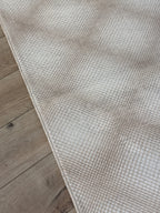 Bambu LUNA Minimal Geometrik Krem Halı – Kaymaz Taban, Özel Ölçü Kesilebilir