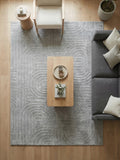 Dekoratif Gri Kabartma Desenli Modern Salon & Yolluk Halı